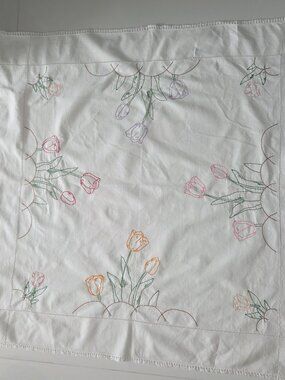 Square Vintage Tablecloth